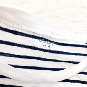 Madewell Tops - Madewell White Striped T-Shirt Madewell Tops - Madewell White Striped T-Shirt